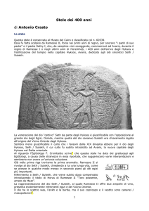 Stele dei 400 anni di Antonio Crasto