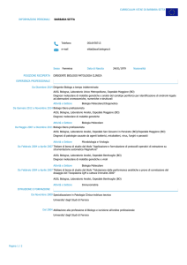 cv report - AUSL Bologna