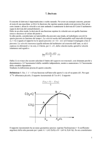Derivata di una funzione File - Progetto e