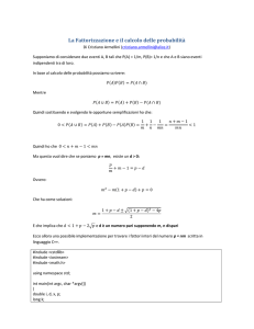 La Fattorizzazione e il calcolo delle probabilità