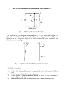 ESERCIZIO: Stabilizzatore di tensione a diodo Zener (settimana 5)