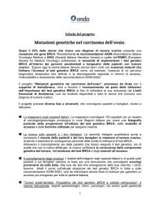 1 Quasi il 20% delle donne che riceve una diagnosi di tumore