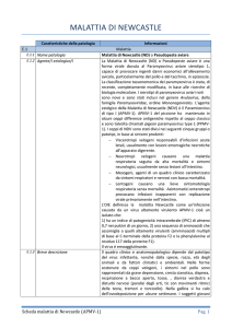 malattia di Newcastle - Sistema Informativo Servizio Veterinario