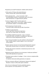 Programma per moduli"Fondamenti e didattica della statistica"