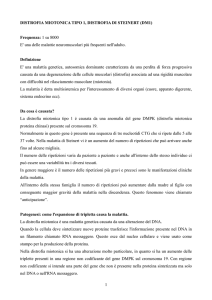 distrofia miotonica di tipo 1 - Fondazione Malattie Miotoniche