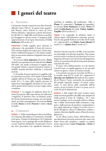I generi del teatro - Zanichelli online per la scuola