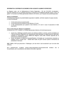 informativa contributo economico per acquisto alimenti ipoproteici