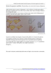 Algebra. Le equazioni.