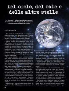 Del cielo, del sole e delle altre stelle