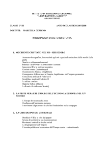 programma cerbino storia 3BI - Istituto di Istruzione Superiore