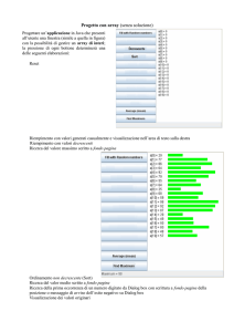 Progetto con array (senza soluzione)