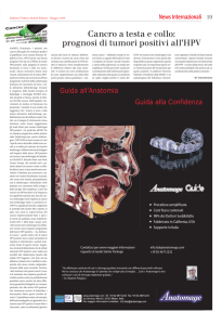 Cancro a testa e collo: prognosi di tumori positivi all`HPV