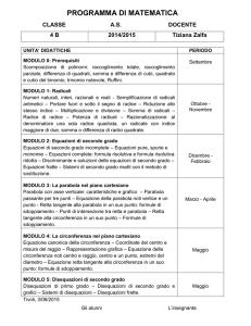 RELAZIONE FINALE - CLASSE III