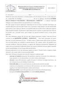 TUMORE DELLO STOMACO - Casa di cura Montanari