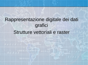 Rappresentazione digitale dei dati grafici Strutture vettoriali e raster