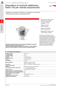 2 Dispositivo di controllo elettronico Serie 130 per valvole