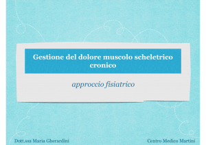 Dott.ssa Gherardini - Gestione del dolore muscolo scheletrico