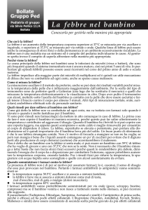 Gestire la febbre senza allarmismi.