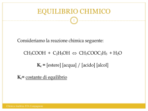 equilibrio chimico File - Progetto e