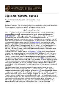 Egotismo, egotista, egotico