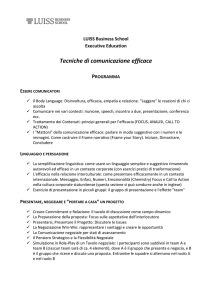 Comunicazione efficace - LUISS Business School
