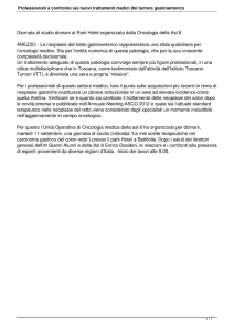 Professionisti a confronto sui nuovi trattamenti medici del tumore