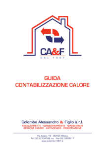 Guida CONTaBiLiZZaZiONE CaLORE