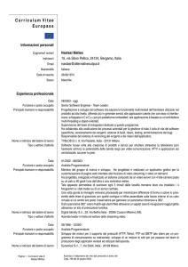Curriculum Vitae Europass - Alternative Output HomePage