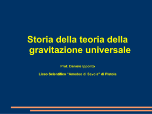 Storia della teoria della gravitazione universale