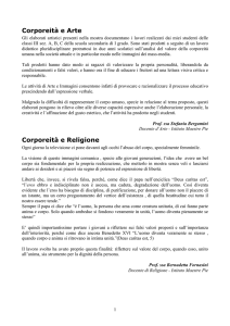 Scarica il documento Corporeità e