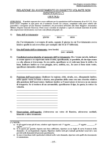 Modulo Avvistamento OVNI
