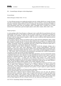 III.1 Geomorfologia, idrologia e rischio idrogeologico Geomorfologia
