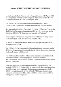 CV Roberta Morbio - univr dsnm - Università degli Studi di Verona
