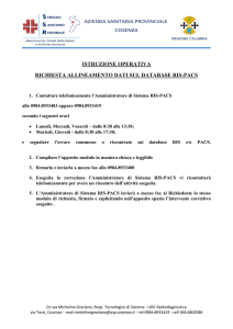 ISTRUZIONE OPERATIVA RICHIESTA ALLINEAMENTO DATI SUL