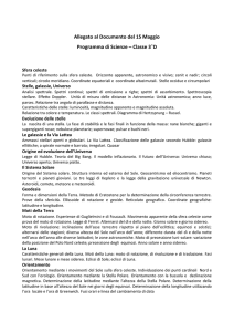 programma scienze terza D liceo