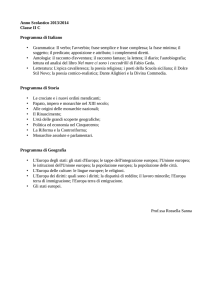Anno Scolastico 2013/2014 Classe II C Programma di Italiano
