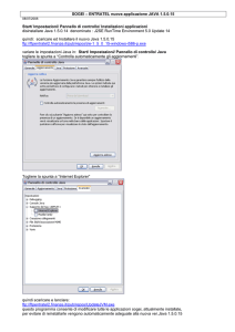 SOGEI ENTRATEL nuova applicazione JAVA 1.5.0.15 Start