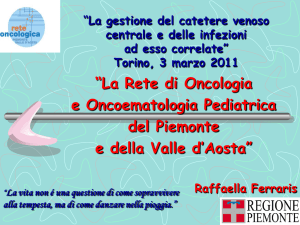 La Rete di Oncologia e di Oncoematologia Pediatrica del Piemonte