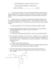 Compito monitoraggio, da svolgere tutti gli esecizi
