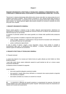 Allegato C REQUISITI ORGANIZZATIVI, STRUTTURALI E