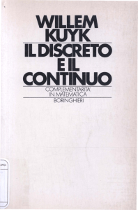 Il discreto e il continuo