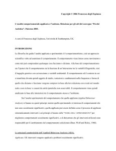 ABA e Autismo - Francesca degli Espinosa