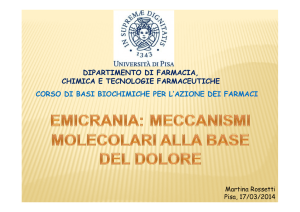 Emicrania e meccanismi molecolari del dolore