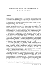 L. Cignelli - GC Bottini--Le diatesi del verbo nel