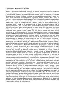 Darwin Day - Dalle cellule alle stelle