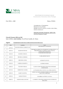 Commissioni esami finali sostegno e candidati di giovedì