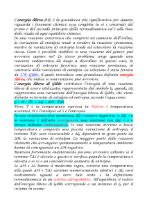 L`energia libera (ΔG) è la grandezza più significativa per quanto
