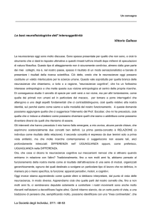La Società degli Individui, 37/1: 48-53 Le basi neurofisiologiche dell