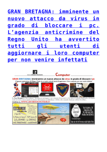 GRAN BRETAGNA: imminente un nuovo attacco da virus in grado di