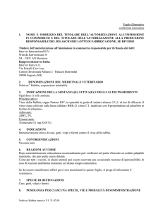 Nobivac Rabbia: Foglio Illustrativo Vaccino Veterinario